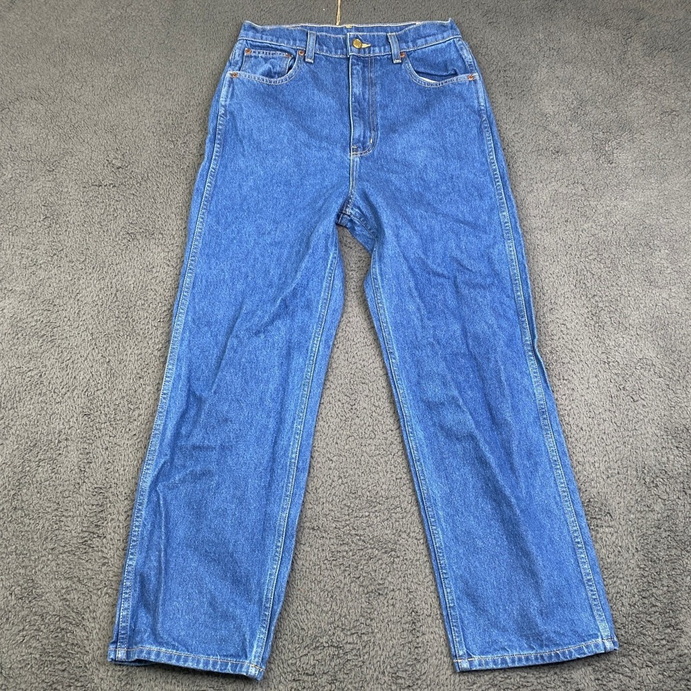 B Sides Jeans Womens 28 Blue Denim Relaxed Straight Indigo USA